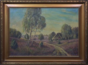 Malarz nieokreślony, XX w., Chata wśród wrzosów, 1929