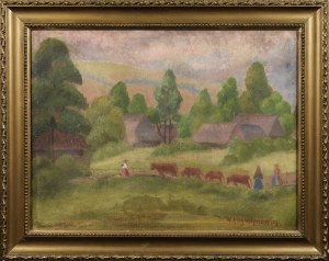 Władysława DĄBROWSKA-AUGUSTYNOWICZ (1901-1980), Jih na venkově - Białka, asi 1931
