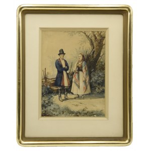 Feliks SYPNIEWSKI (1830-1902), Para w strojach ludowych