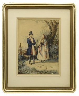 Feliks SYPNIEWSKI (1830-1902), Para w strojach ludowych