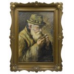 Jan WOJNARSKI (1879-1937), Portret mężczyzny z fajką