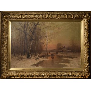Johann JUNGBLUT (1860-1912), On a country road