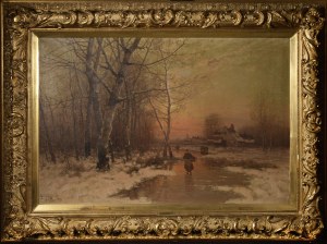 Johann JUNGBLUT (1860-1912), Na wiejskiej drodze