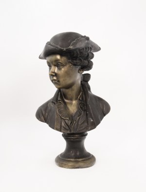 Jean-Baptiste CARPEAUX (1827-1875) - według, Popiersie młodzieńca w kapeluszu