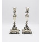 A pair of candlesticks