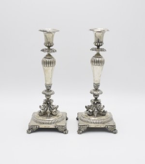 A pair of candlesticks