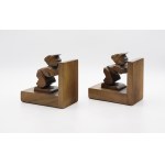 ZAKOPIA SCHOOL, Book supports with characters of small strongmen - a pair