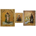 Set of three icons