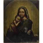 Madonna and Child - an icon inspired by a painting by Raphael Santi