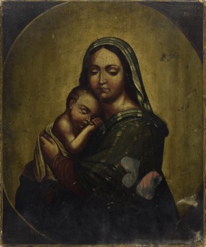 Madonna and Child - an icon inspired by a painting by Raphael Santi