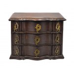 Miniature chest of drawers in the late Baroque style