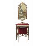 Console with mirror in eclectic style