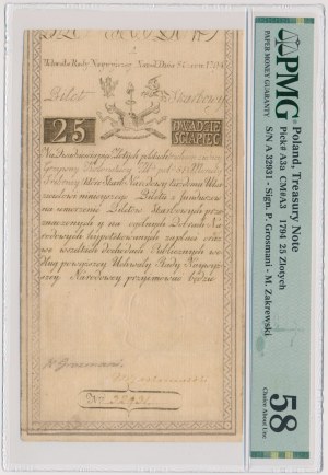 25 złotych 1794 - A - D & C BLAUW