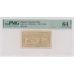 4 złote 1794 - (2)(D)