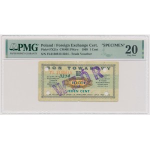 PEWEX, 1 cent 1969 - WZÓR - FL
