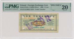 PEWEX, 1 cent 1969 - MODEL - FL