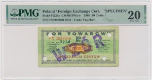 PEWEX, 20 cents 1969 - MODEL - FN
