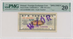 PEWEX, 50 cents 1969 - MODEL - GC
