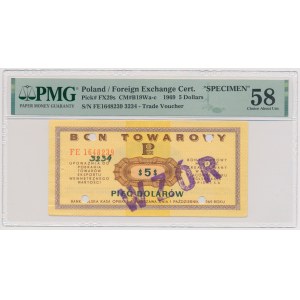 PEWEX, 5 dolarów 1969 - WZÓR - FE