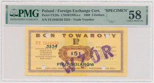 PEWEX, $5 1969 - MODEL - FE