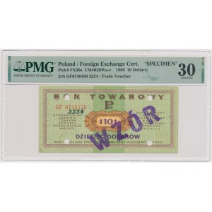 PEWEX, 10 dolarów 1969 - WZÓR - GF