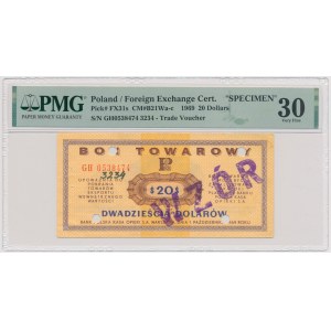 PEWEX, 20 dolarów 1969 - WZÓR - GH