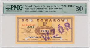 PEWEX, $20 1969 - MODEL - GH