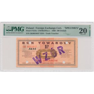 PEWEX, 100 dolarów 1969 - WZÓR - GK