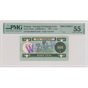 PEWEX, 1 cent 1979 - WZÓR - HL