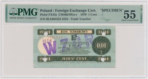 PEWEX, 1 cent 1979 - MODEL - HL