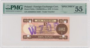 PEWEX, 2 cents 1979 - MODEL - HO