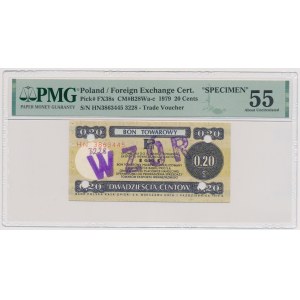 PEWEX, 20 centów 1979 - WZÓR - HN