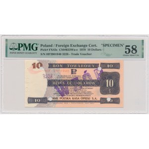 PEWEX, 10 dolarów 1979 - WZÓR - HF