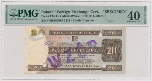 PEWEX, $20 1979 - MODEL - HH