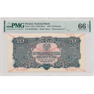 20 złotych 1944 ...owe - WZÓR - KM