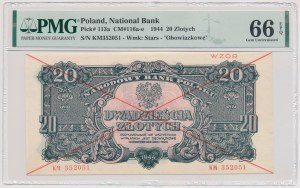 20 złotych 1944 ...owe - WZÓR - KM