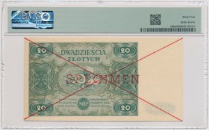 20 gold 1947 - SPECIMEN - PMG 64
