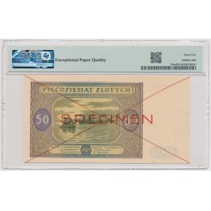 50 złotych 1946 - SPECIMEN - A 1234567/8900000