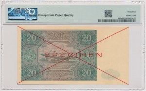 20 zloty 1946 - SPECIMEN - A 1234567