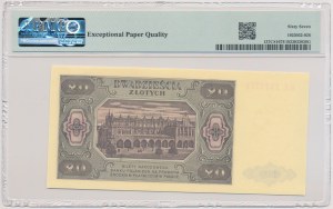 Wzór kolekcjonerski 20 złotych 1948 KE
