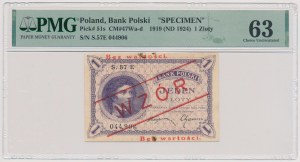 1 zloty 1919 - MODEL - S.57 E.