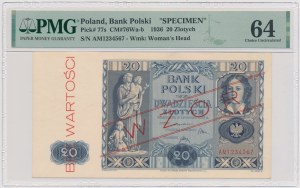 20 gold 1936 - MODEL - AM 1234567