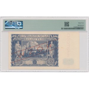 20 złotych 1936 - WZÓR - AM 1234567