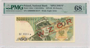 50 zloty 1975 - MODEL - A 0000000 - No.0214.