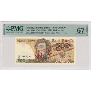 500 złotych 1979 - WZÓR - AZ 0000000 - No.0622