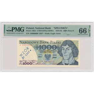 1000 złotych 1975 - WZÓR - A 0000000 - No.1507
