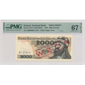 2000 złotych 1979 - WZÓR - S 0000000 - No.1754