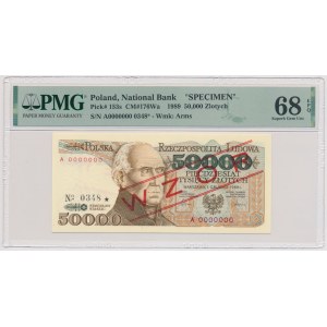 50.000 złotych 1989 - WZÓR - A 0000000 - No.0348