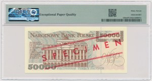 50,000 zloty 1993 - MODEL - A 0000000 - No.0758.