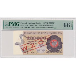 200.000 złotych 1989 - WZÓR - A 0000000 - No.0761
